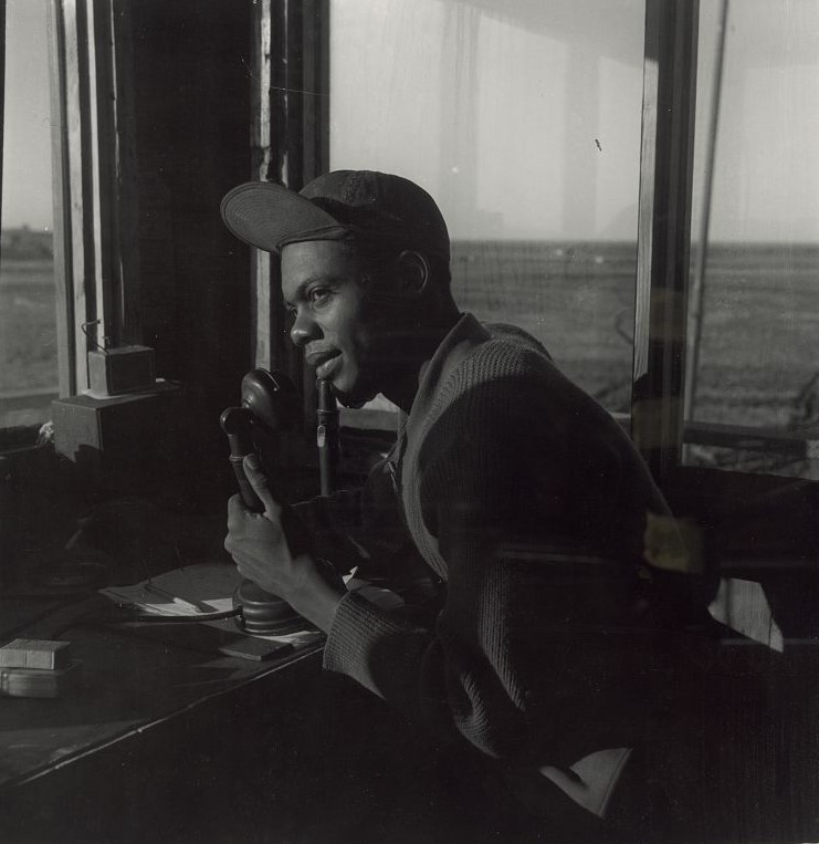 Air traffic controller during WWII