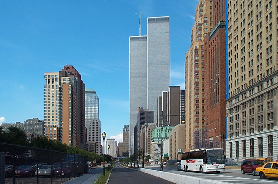 The World Trade Center, viewed from the south